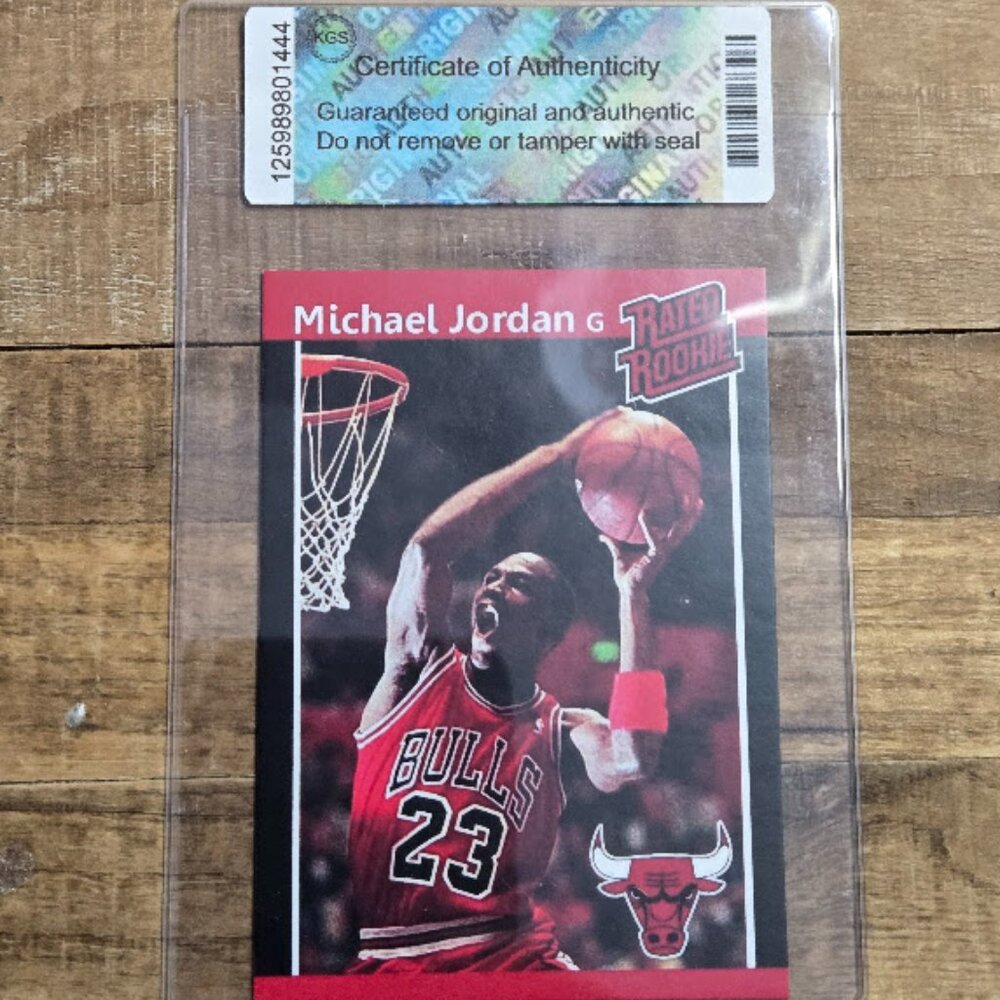 Michael Jordan rated rookie custom rookie card